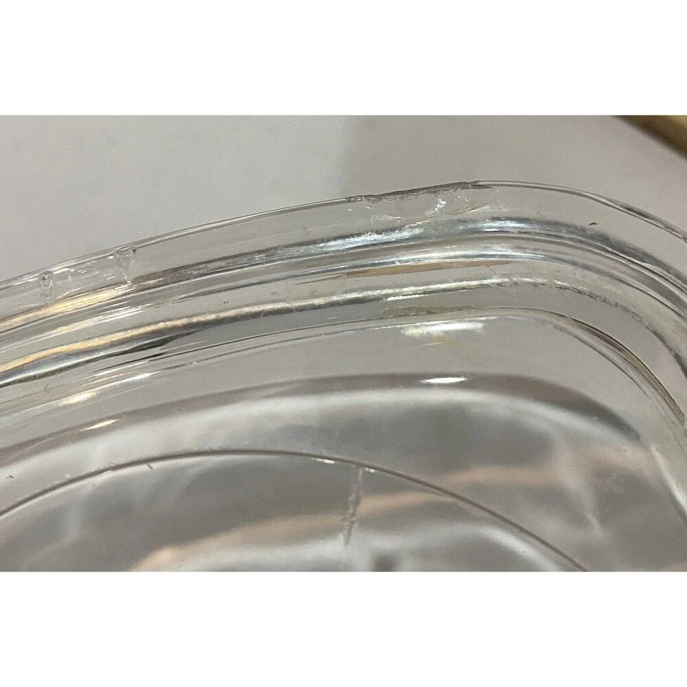 Petite Pan Pyrex Glass Lid P-41-GC for Corning Ware A-6 Square 5”